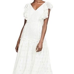 LoveShackFancy Cressida Dress Ivory